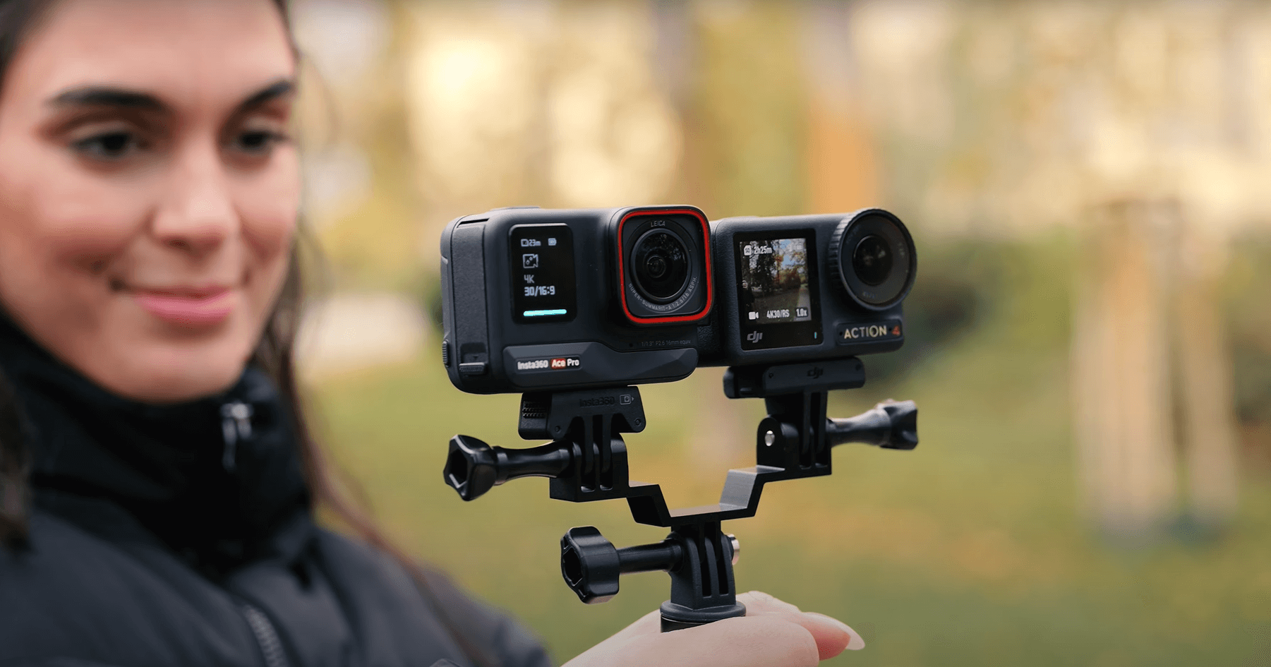 Insta 360 Ace Pro and the DJI Osmo Action 4 Stabilization