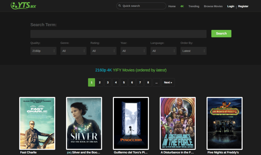 Yify – YTS Proxy, Mirrors, and Alternative Sites List