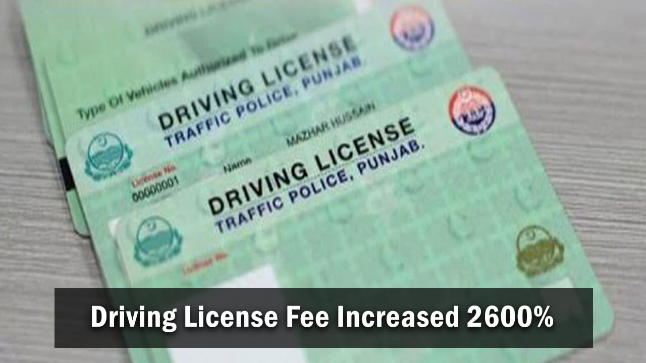 Driving License Fee in Punjab Skyrockets by 2600%