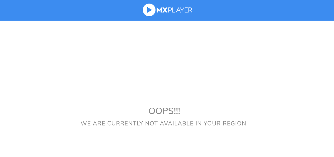 Why is MX Player not working in Pakistan