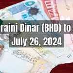 Bahraini Dinar (BHD) to Pakistani Rupee (PKR) Today - July 26, 2024