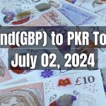 Currency Exchange - Pound(GBP) to PKR Today - July 02, 2024