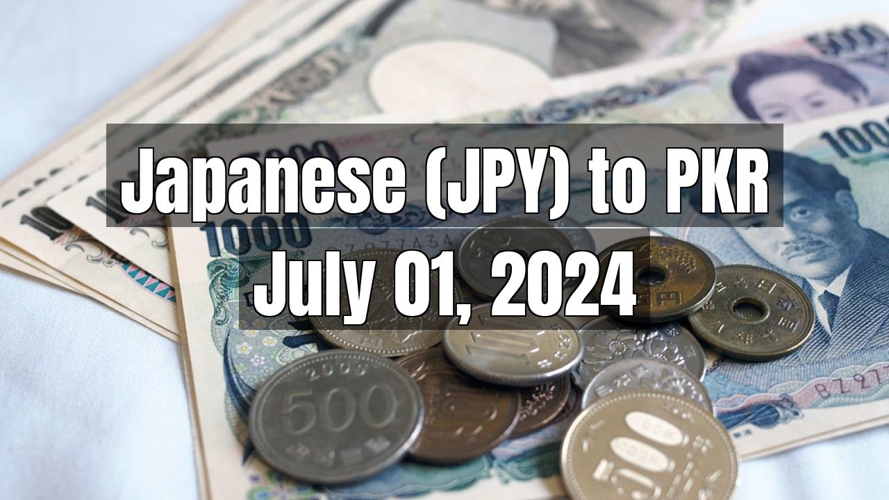 Japanese (JPY) to PKR Today - July 01, 2024
