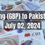 UK Pound Sterling (GBP) to Pakistani Rupee (PKR) Today - July 02, 2024